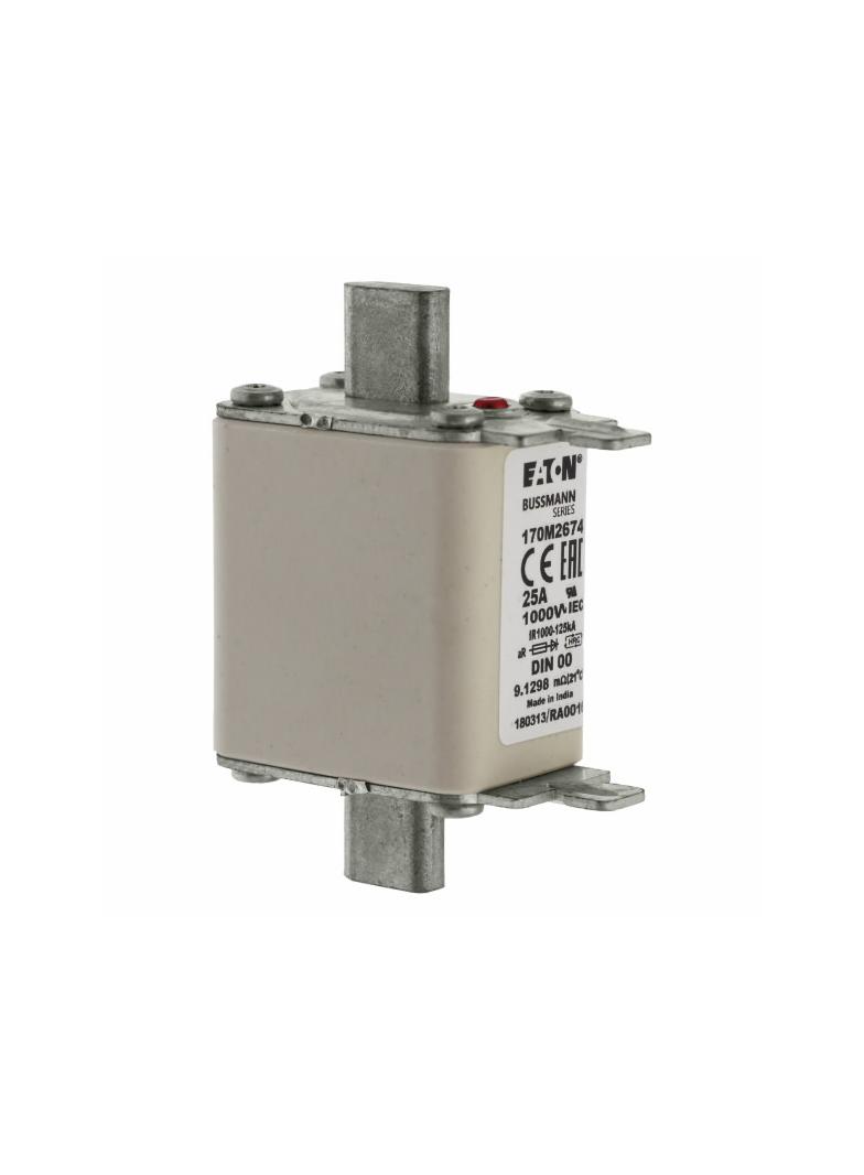 25A 1000V aR DIN 00 TYPE T FUSE Wkładka szybka 25A AC 1000V DIN 00 aR DIN IEC nieizolowane 170M2674