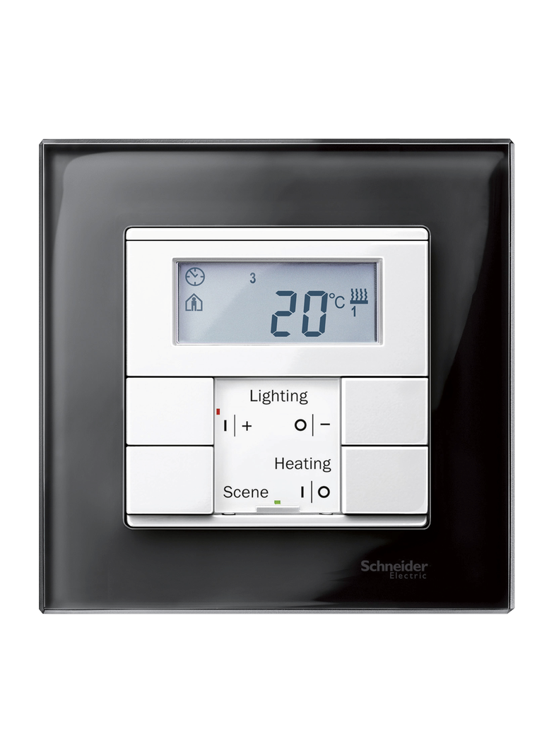 Merten, M-Elegance szkło, ramka pojedyncza, onyksowy