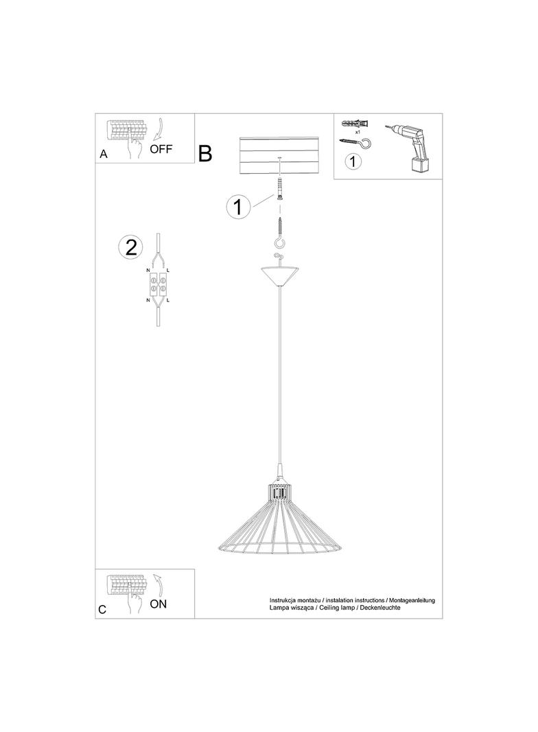 Sollux Lampa wisząca EDA SL.1186