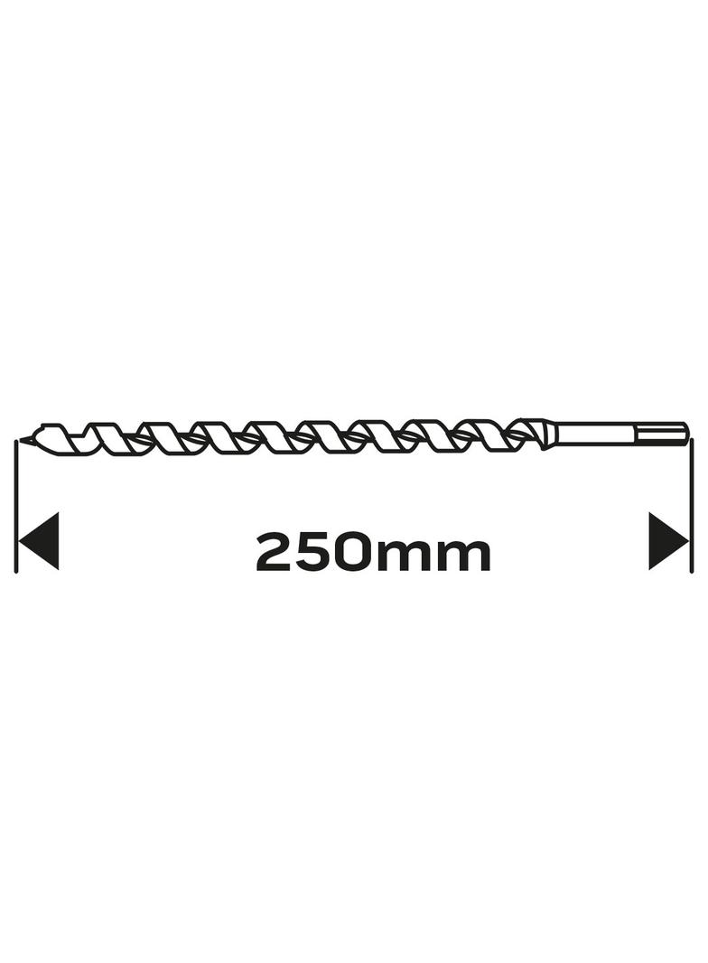 Wiertło do drewna spiralne, 6 x 250 mm