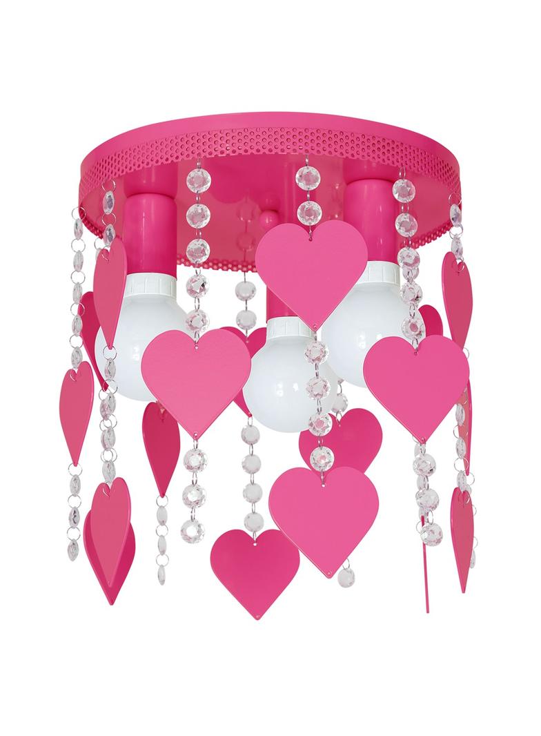MILAGRO Lampa Sufitowa CORAZON PINK 3xE27
