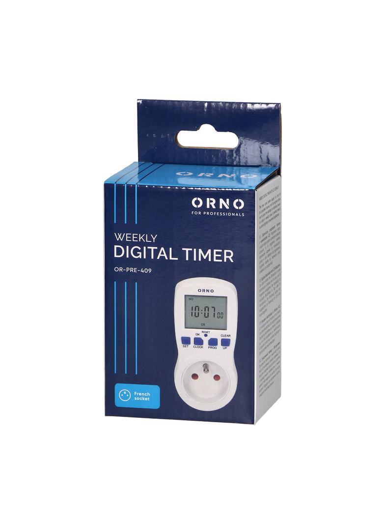 Elektroniczny programator czasowy 16 programów OR-PRE-409 ORNO