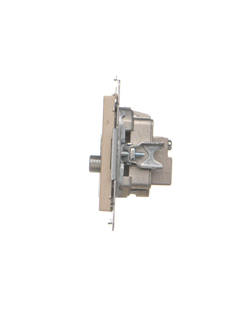 Simon 55 Gniazdo antenowe R-TV-SAT przelotowe 7dB 1x Wejście: 5 MHz÷2,4 GHz Szampański mat