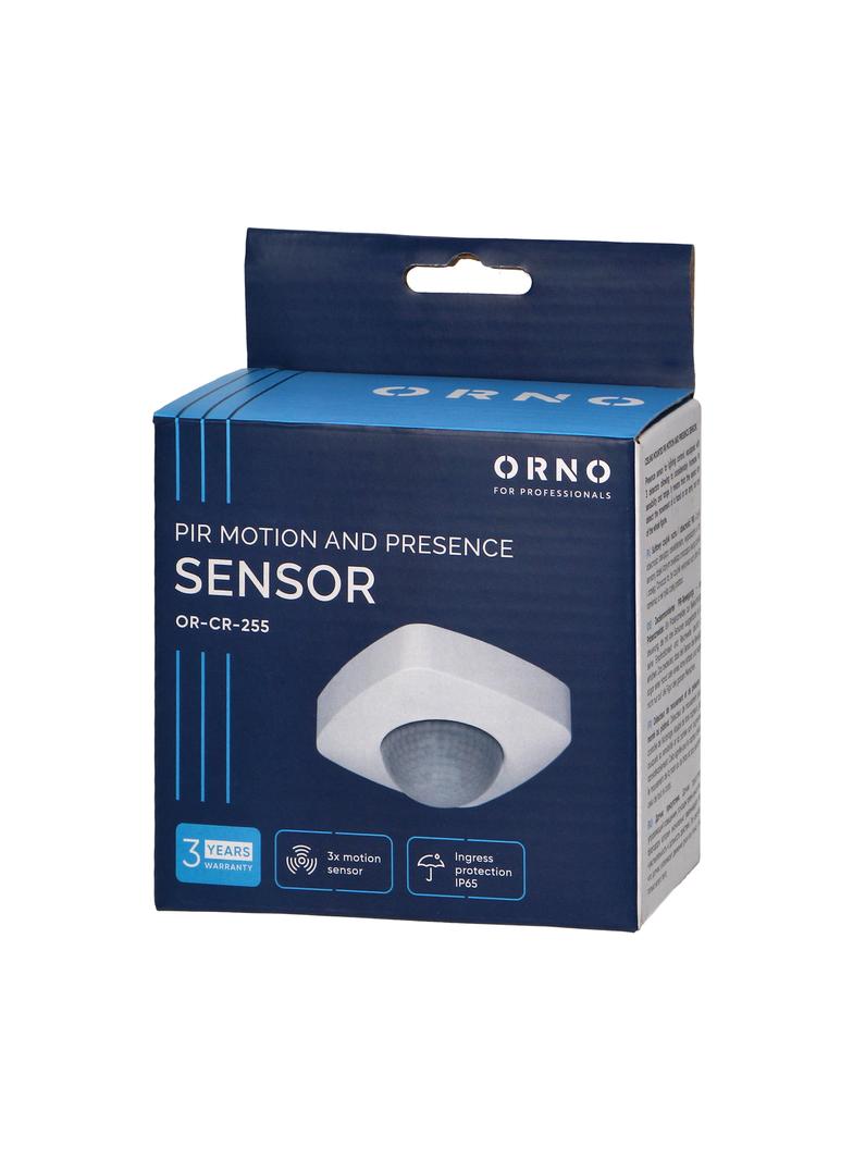 Czujnik ruchu i obecności 360st, IP65, 2000W, |n|3 sensory OR-CR-255 ORNO