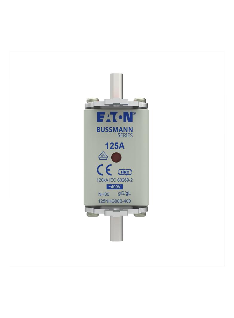 NH FUSE 125A 400V GG/GL SIZE 00 Wkładka NH00 125A 400V GL/GG podwójny wskaźnik 125NHG00B-400 EATON