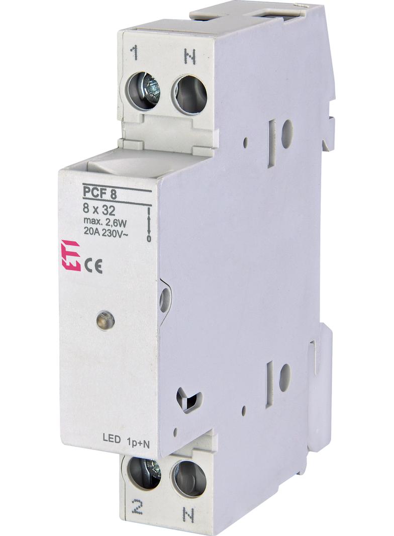 Rozłącznik bezpiecznikowy PCF 8 1P+N LED 002530012 ETI