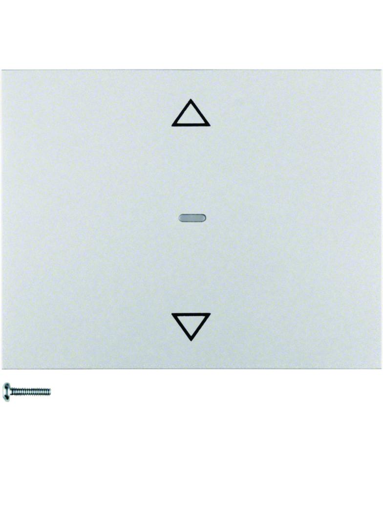 BERKER K.5 Przycisk żaluzjowy komfort do sterownika żaluzjowego aluminium lakierowana 85241177 HAGER