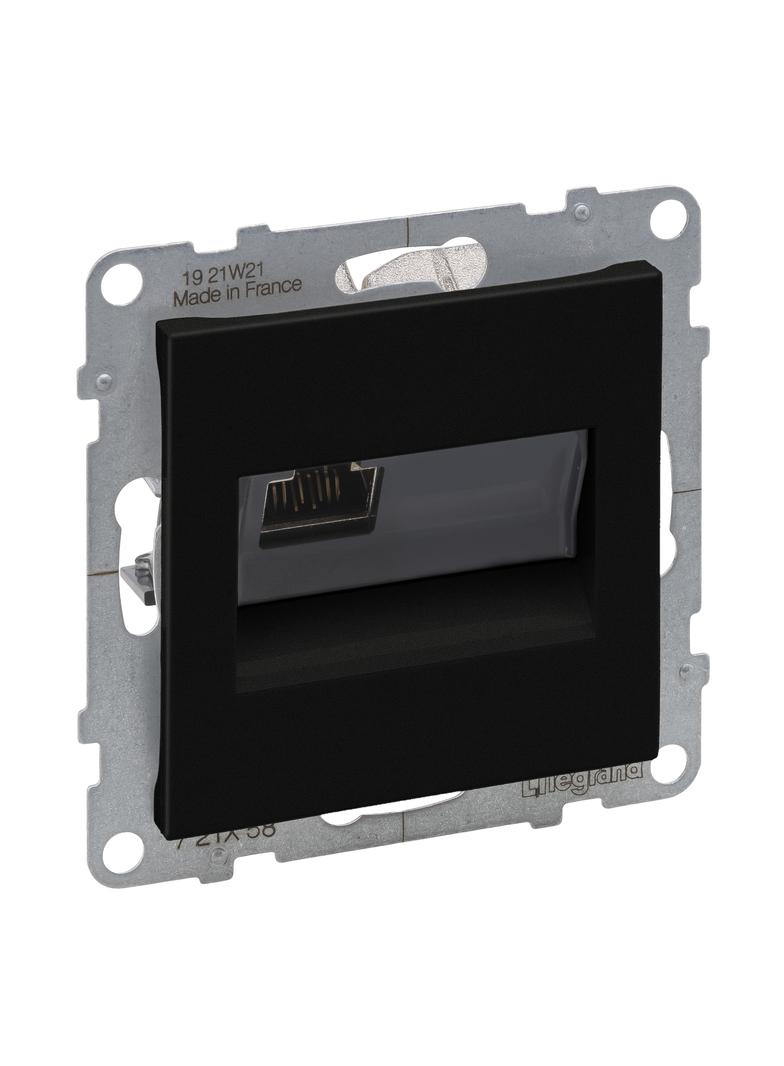 SUNO - Gniazdo RJ45/kat 6A STP, Czarny, Legrand