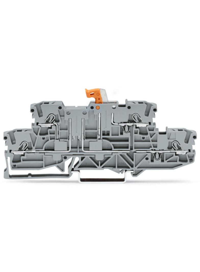 TOPJOBS złączka 2-piętrowa 2,5 mm2 rozłączalna szara /50szt./ WAGO