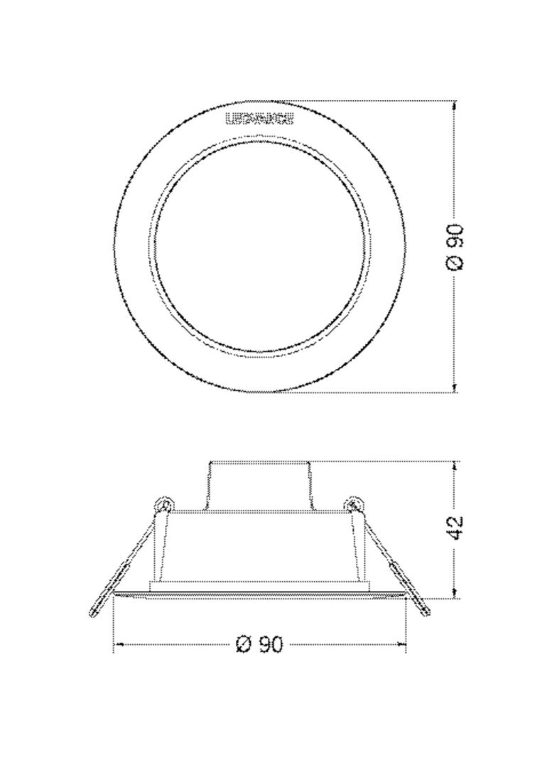 Oprawa LED DOWNLIGHT IP44 DN 90 4W 865 WT 4058075702929 LEDVANCE