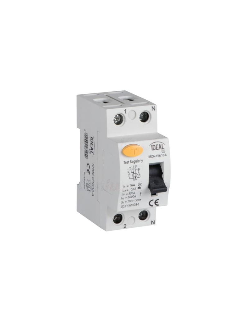 Wyłącznik różnicowo-prądowy KRD6-2/16/10-A
