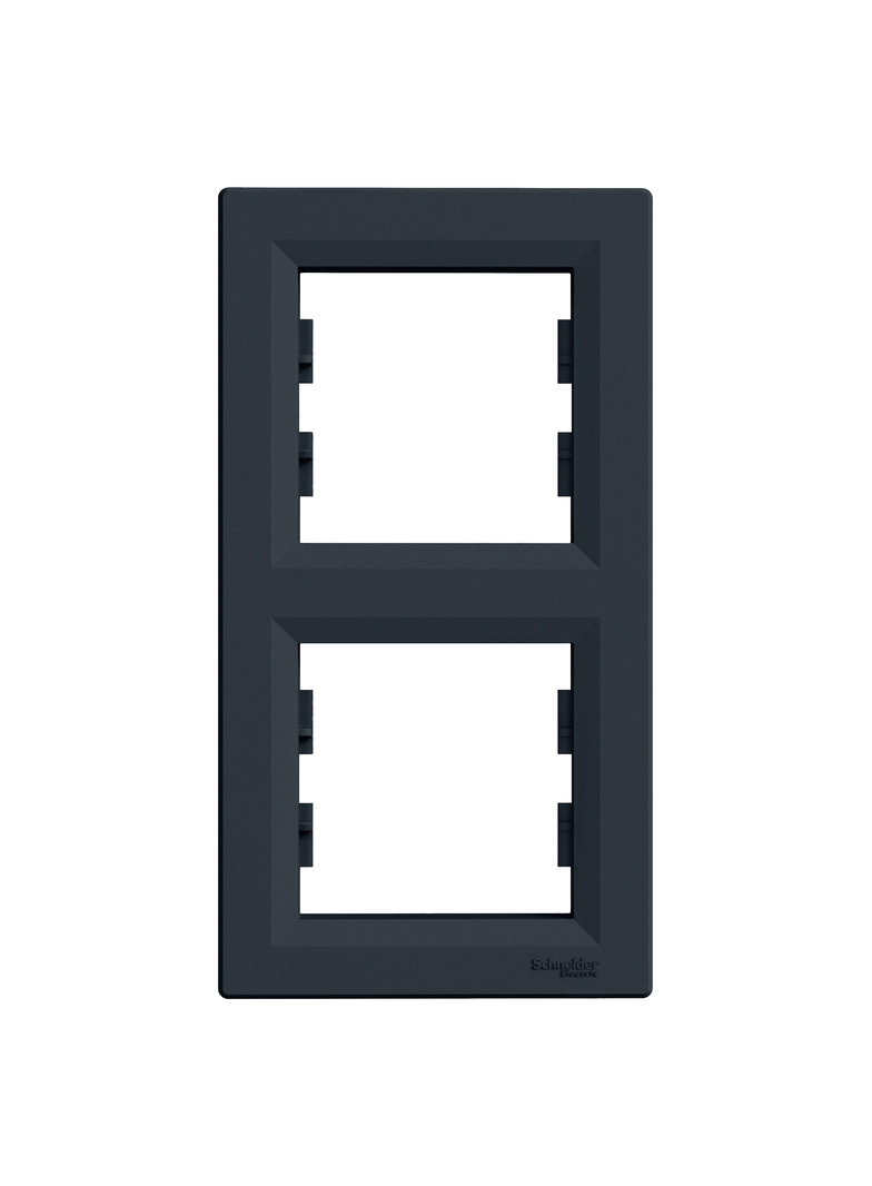 Asfora, ramka 2-krotna, pionowa, antracyt