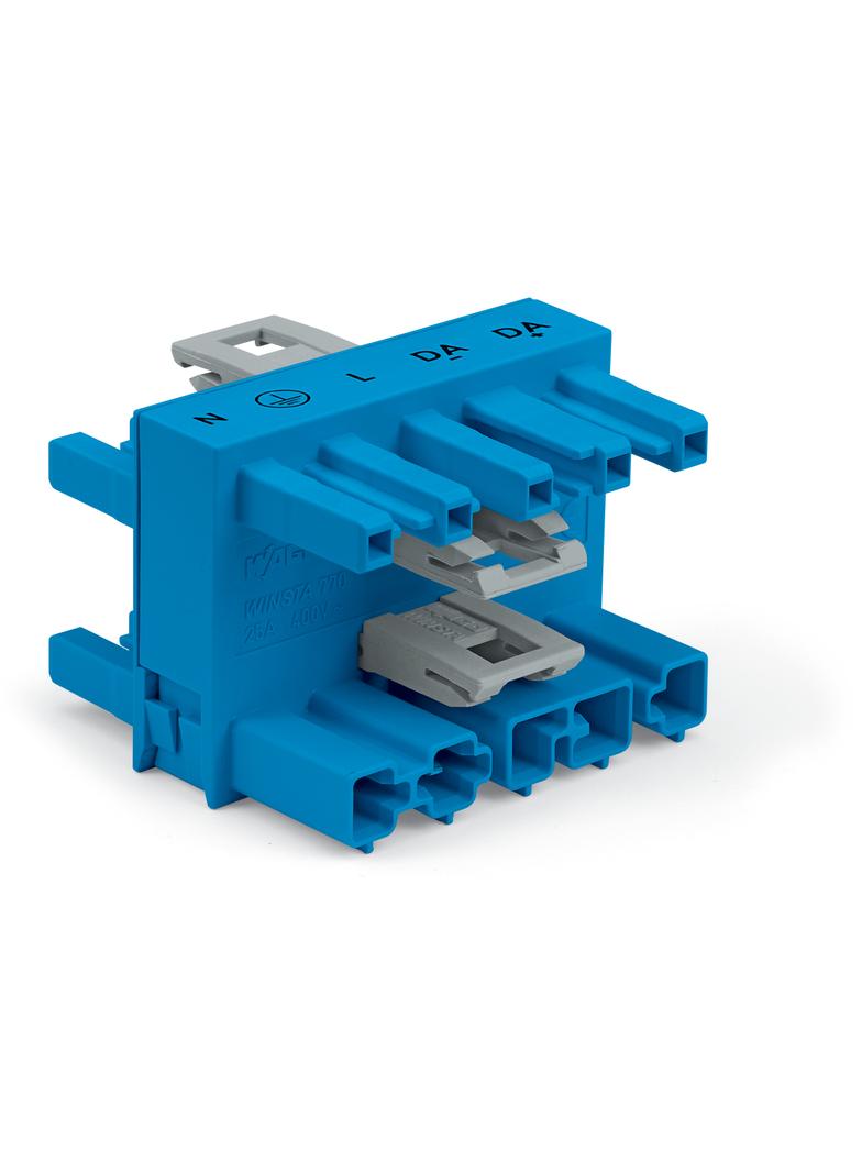 WINSTA MIDI rozgałęźnik 5-bieg. 3-torowy 1 x wtyk/3 x gniazdo