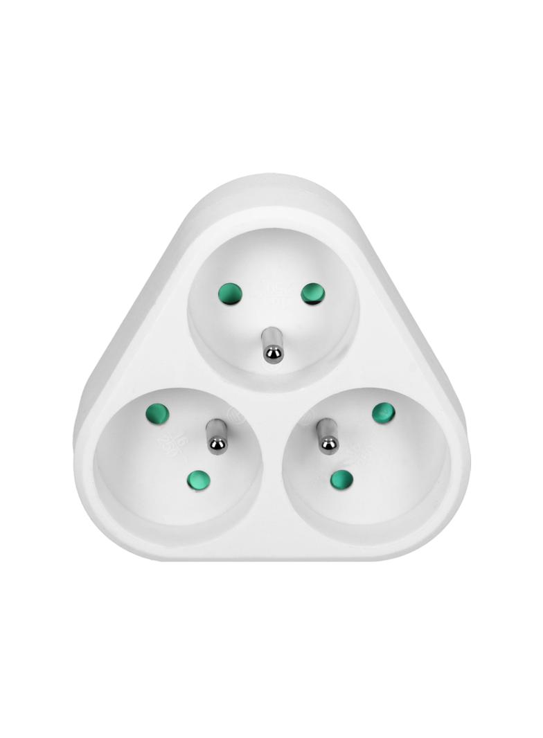 Rozgałęźnik 3x2P+Z, biały OR-AE-13178 ORNO