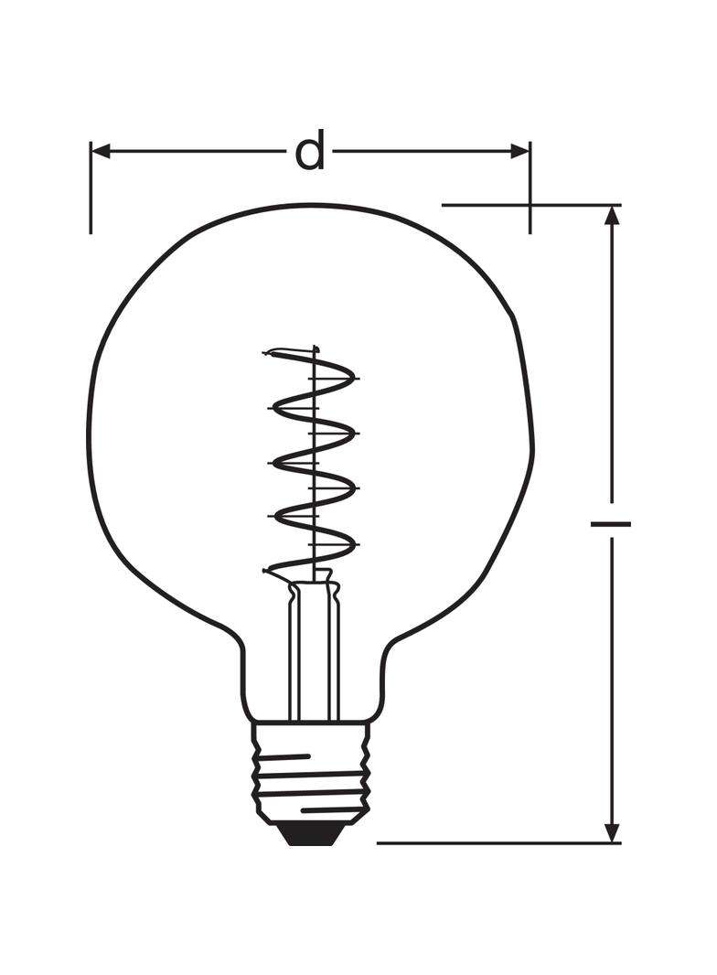 Lampa LED Vintage 1906 ET124 GREEN 18 dim 4,5W/816 E27
