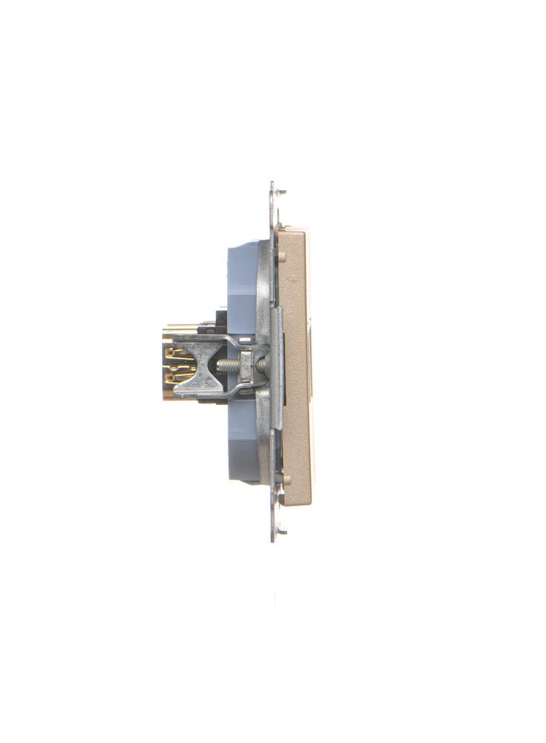 Simon 55 Gniazdo HDMI podwójne Szampański mat TGHDMI2.01/144 KONTAKT