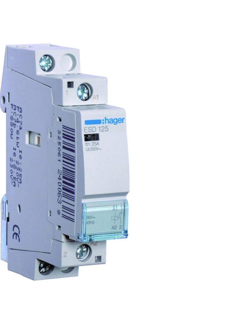Stycznik modułowy 24V AC 1Z 25A AC-7A B ESD125 HAGER