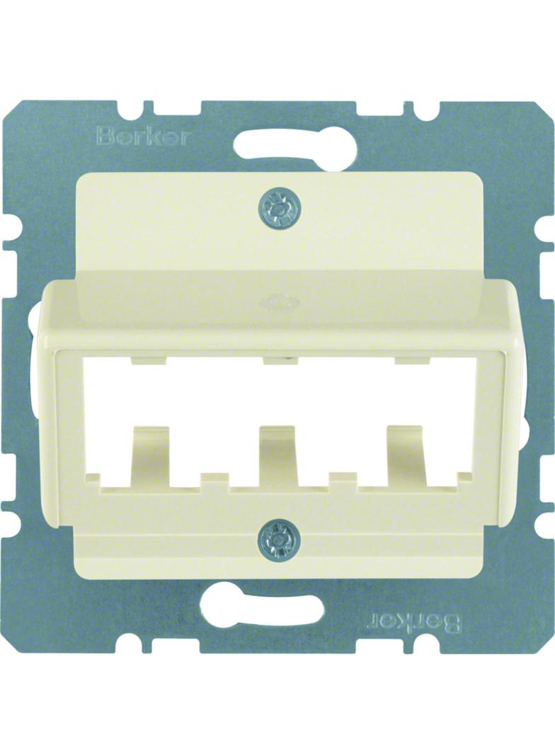 BERKER Płytka czołowa do 3 MINI-COM Module kremowy 142702 HAGER