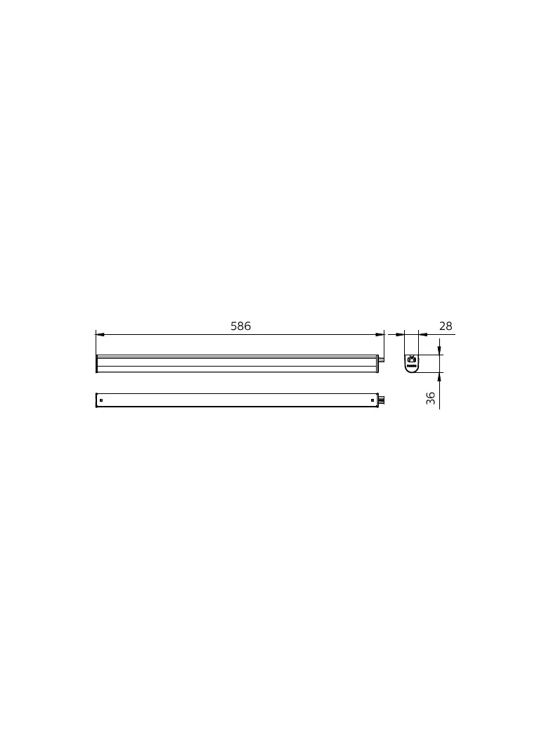 Oprawa LED belka Ledinaire BN021C 10W 960lm IP20 3000K barwa ciepła LED10S/830 60cm 5 lat gw. PHILIP