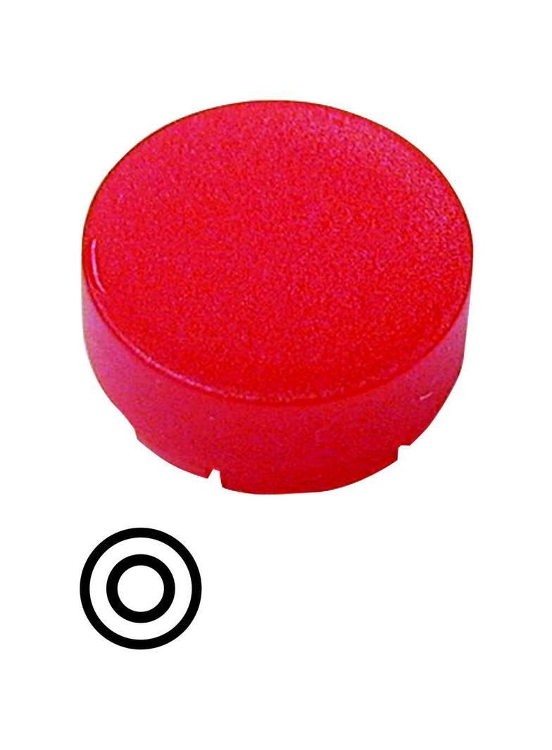 M22-XDLH-R-X0 Soczewka przycisku 22mm wystająca czerwona z opisem /O/ 218161 EATON