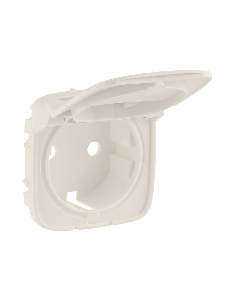 VALENA ALLURE - PLAKIETKA KREMOWA GNIAZDA POJEDYNCZEGO SCHUKO 2P+Z Z KLAPKĄ, Legrand