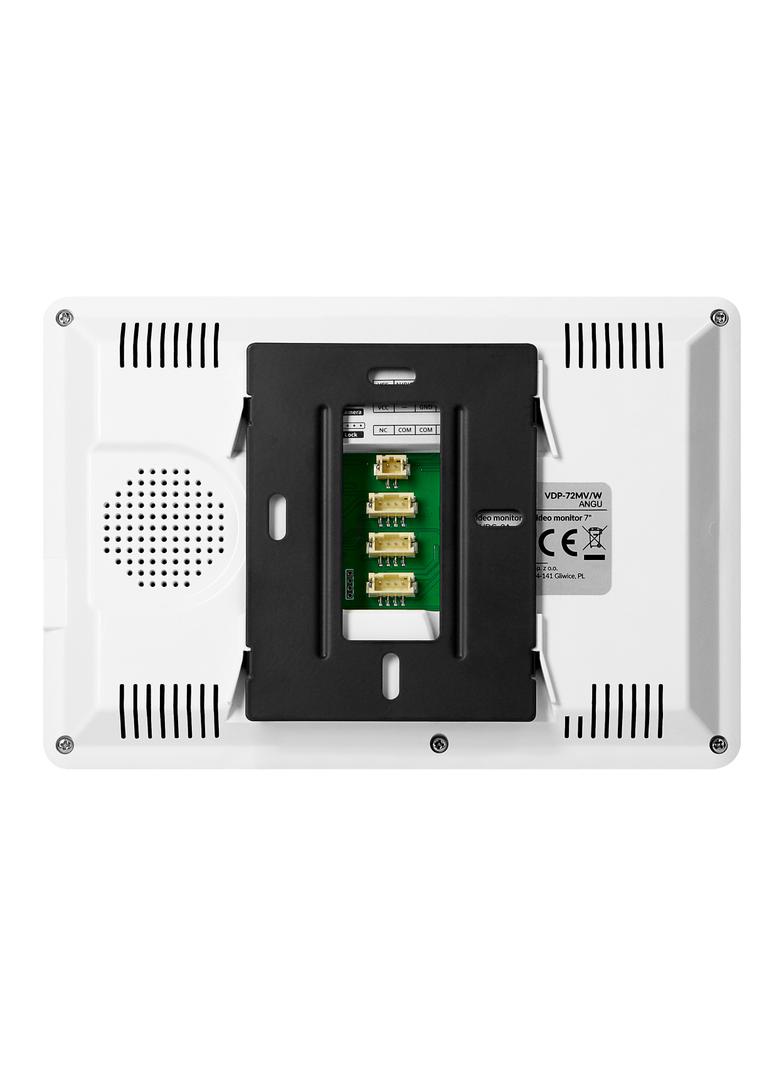 ANGU, zestaw wideodomofonowy 4-żyłowy, bezsłuchawkowy, monitor 7'' LCD, z kamerą 800TVL, z czytnikiem VDP-72/W ORNO