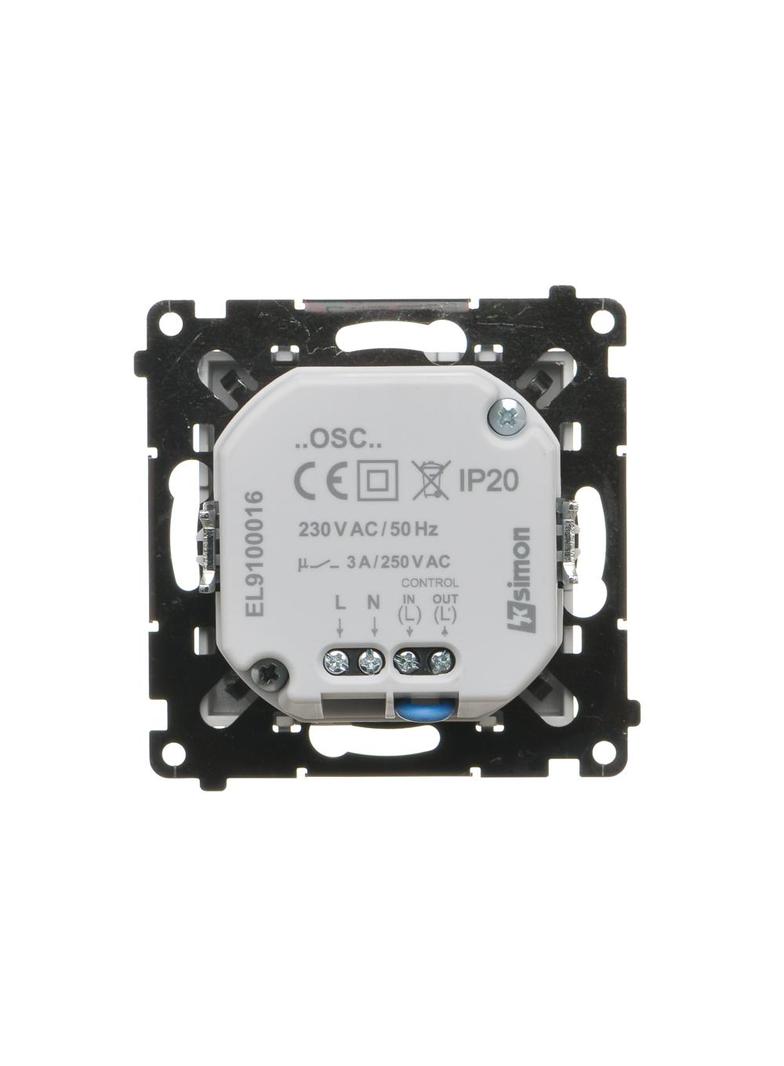 Simon 55 Oprawa oświetleniowa LED 230V z czujnikiem ruchu (1,23 W) Barwa ciepła biała 3100K Aluminium mat TOSC3K.01/143 KONTAKT