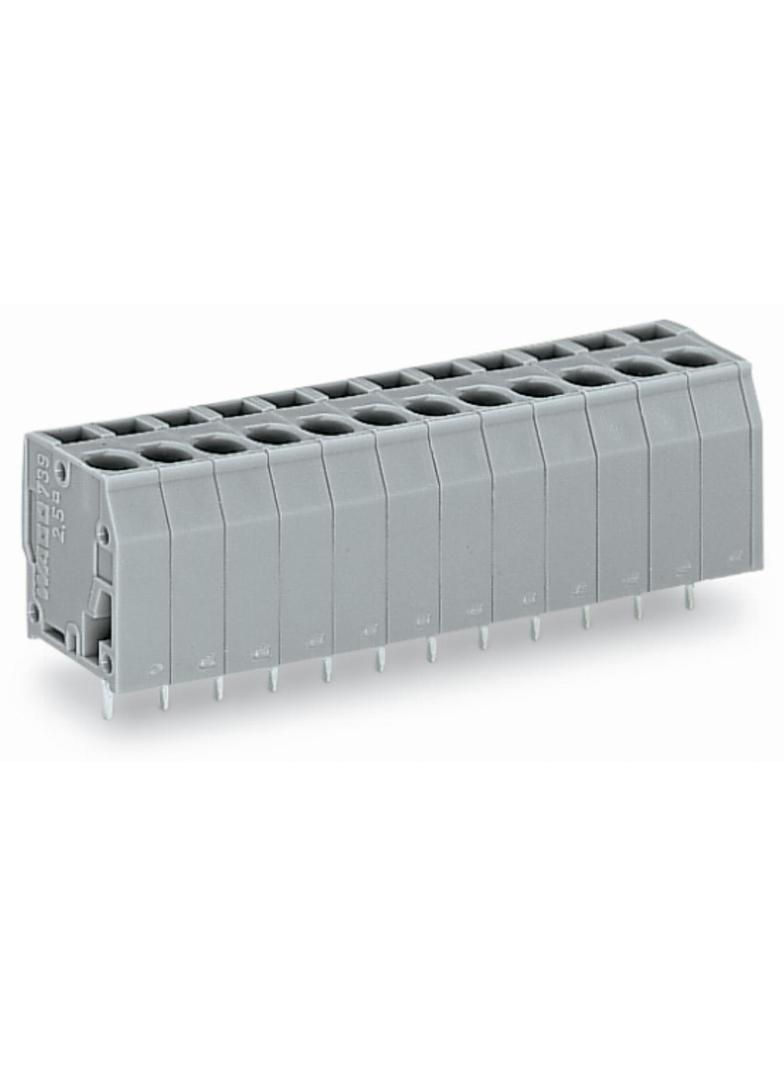 listwa zaciskowa do pł. drukowanych 24-bieg. szara raster 5 mm