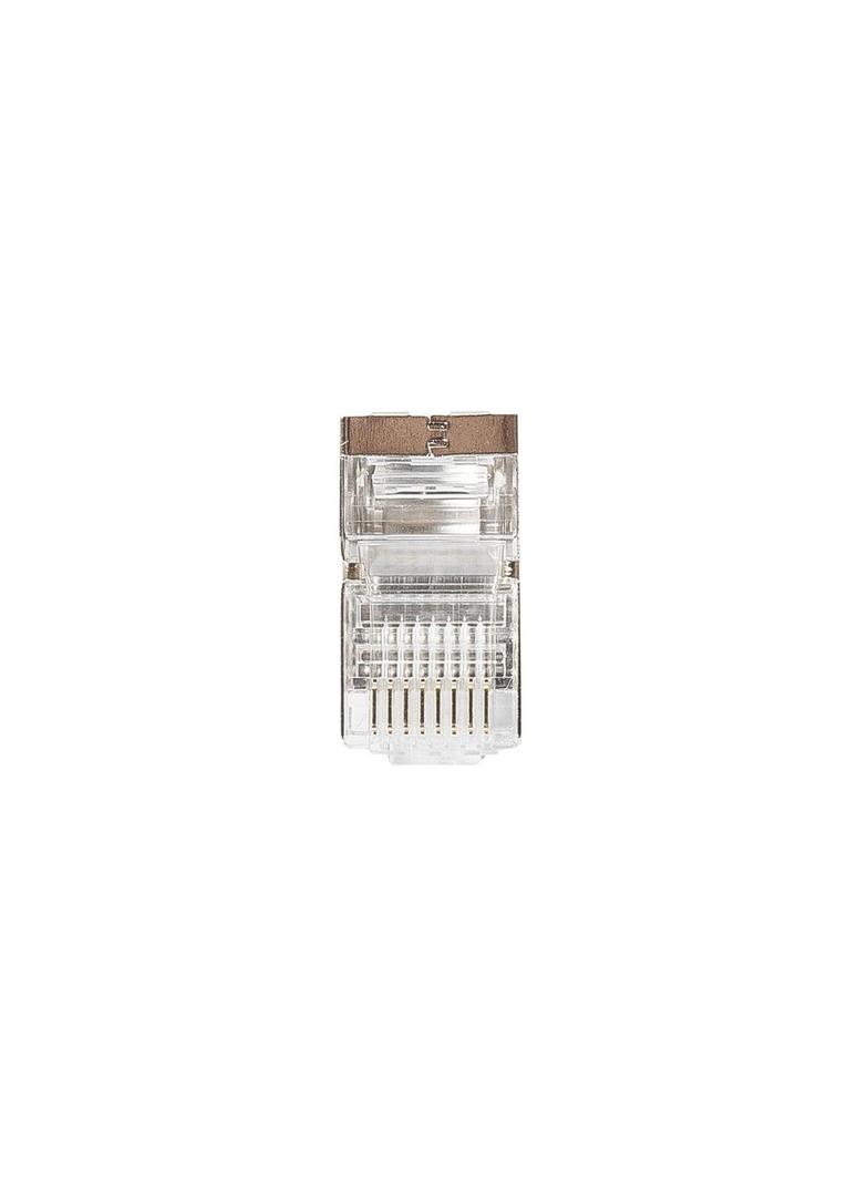 Wtyk RJ45 kat. 6 STP, srebrny op. 100 szt