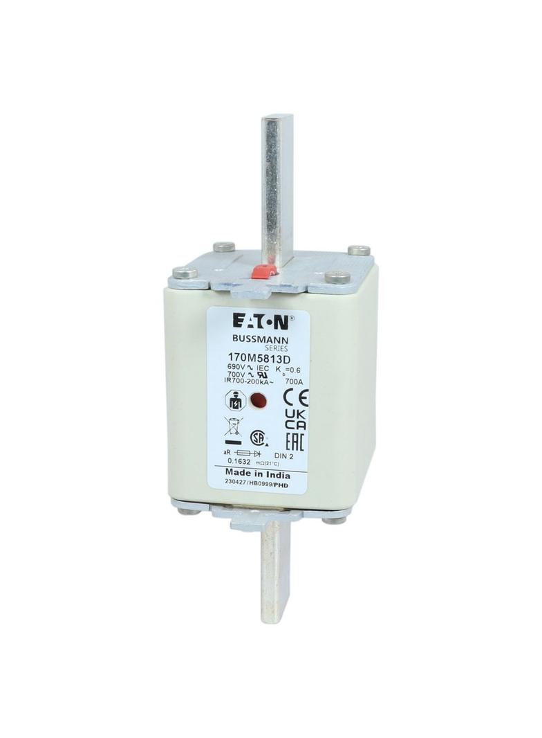 700A 690V aR DIN 2 HSDNH FUSE Wkładka szybka 700A AC 690V DIN 2 aR DIN IEC podwójny wskaźnik 170M581
