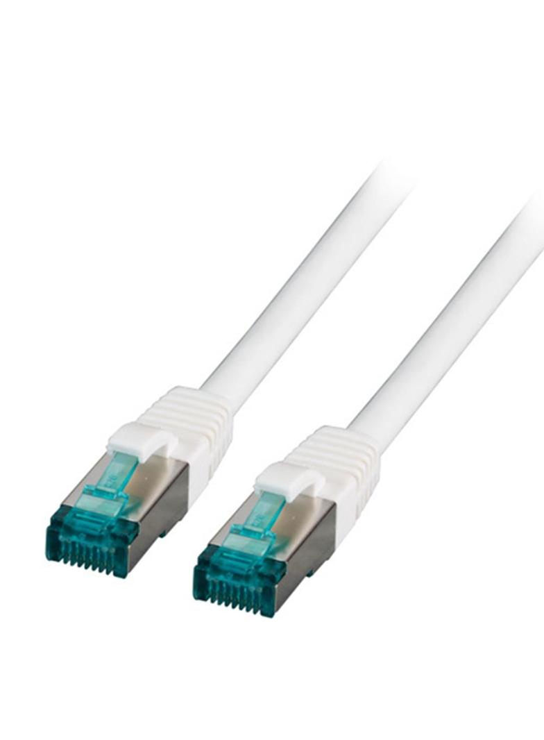 Patchcord RJ45 S/FTP kat. 6A LSZH biały 30m MK6001.30W