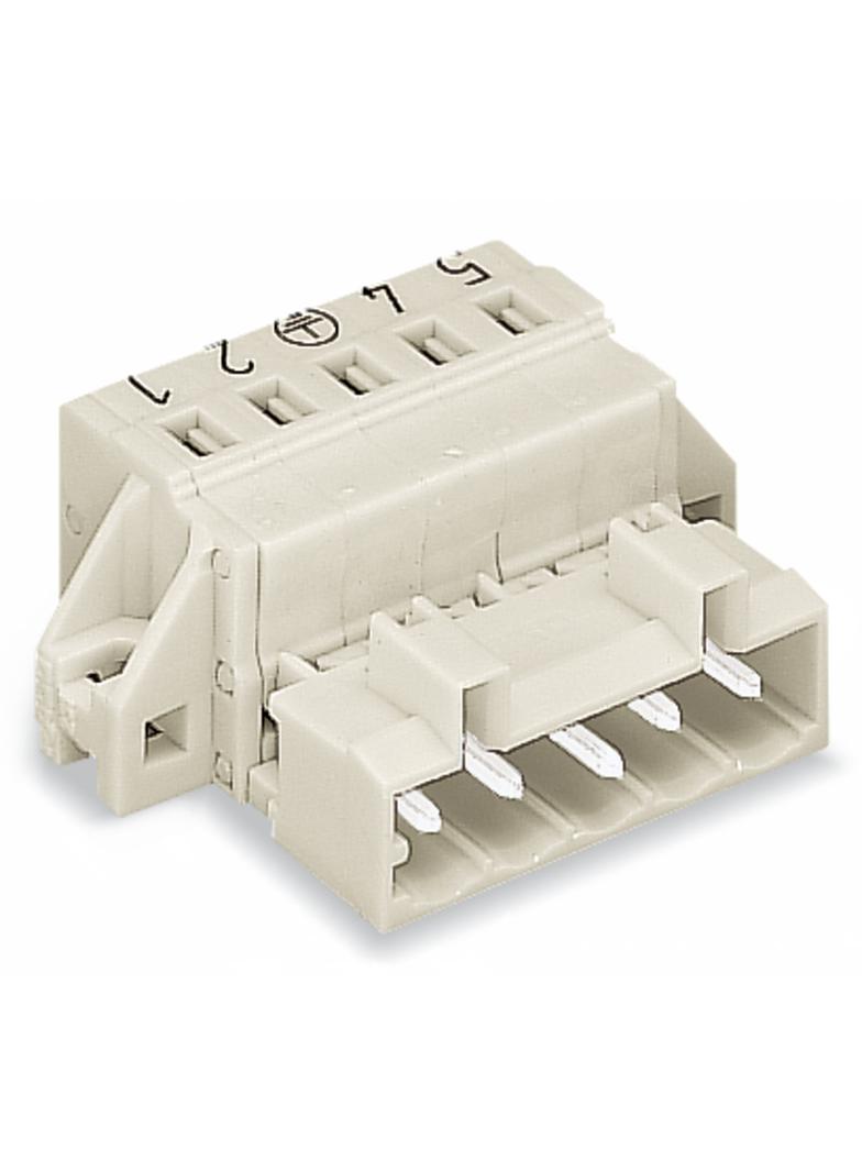MCS-MIDI Classic wtyk 4-bieg. j-szary raster 5 mm /50szt./ WAGO