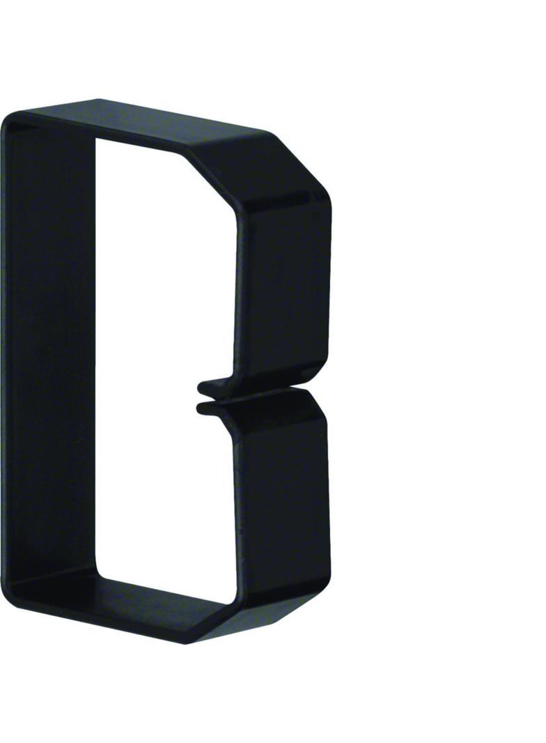 tehalit.BA6 Klamra do przewodów 60x80 czarny B600803 HAGER