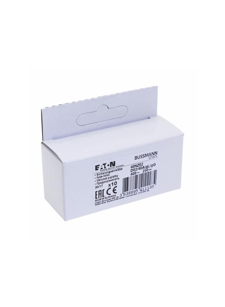 FUSE-D02 40A T GL/GG 400VAC E18 Wkładka D02 40A T GL/GG 400VAC E18 40NZ02 EATON