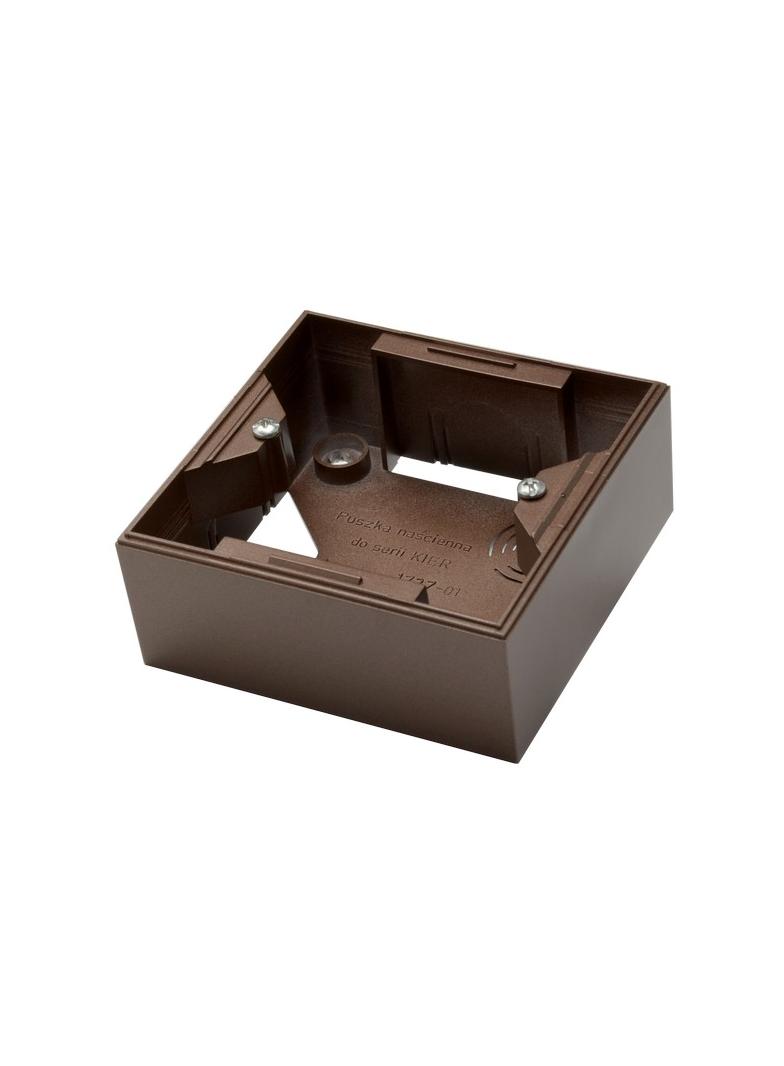 KIER Puszka instalacyjna - kolor brązowy metalik