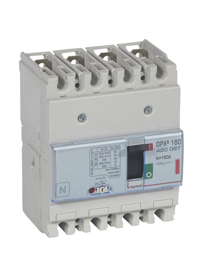 Wyłącznik DPX3 160 4P 160A 36kA 420097 LEGRAND
