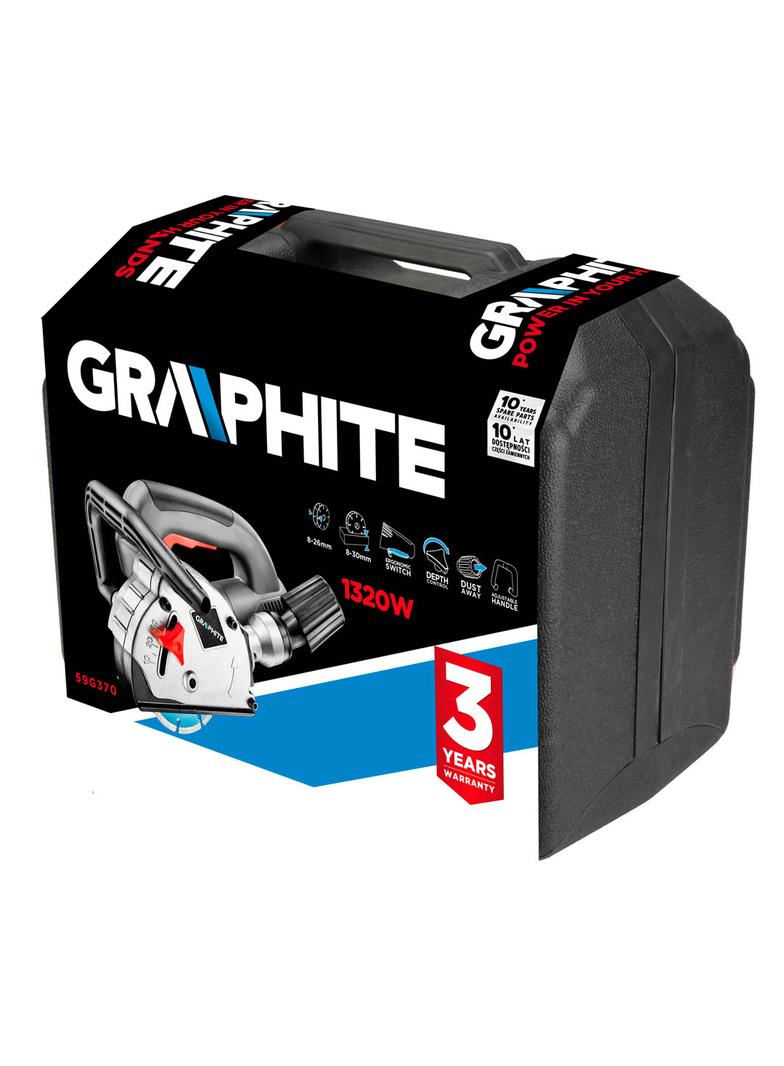 Bruzdownica 1320W, tarcza 125 x 22.2 mm, walizka