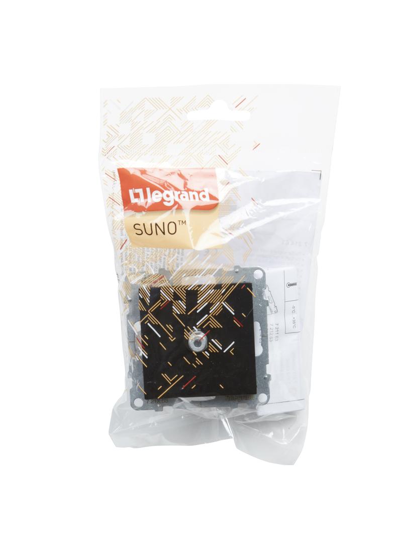 SUNO - Gniazdo TV typ  F  - końcowe - 1.5 dB, Czarny, Legrand