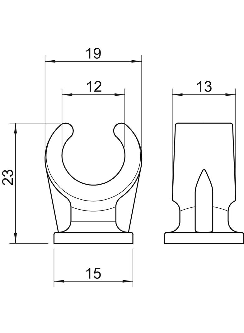 2962, UCHWYTY COKOŁOWE 12MM SZ.