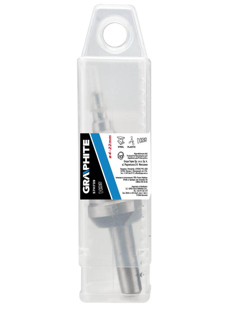 Wiertło stopniowe 4-22mm GRAPHITE 57H739 GTX 57-739 GTX Poland