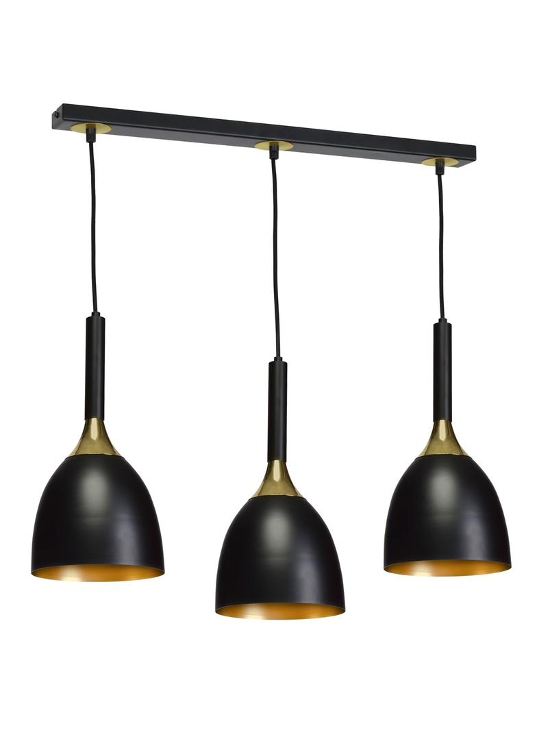 Milagro lampa wisząca Clark 3xE27 czarno/złota MLP6222