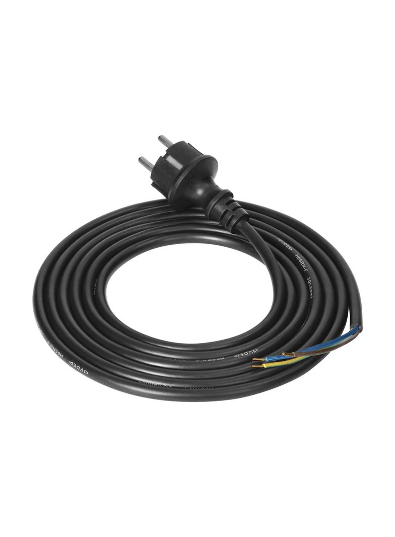 Przewód przyłączeniowy wtyczka guma 3x1mm2 IP44, 3m
