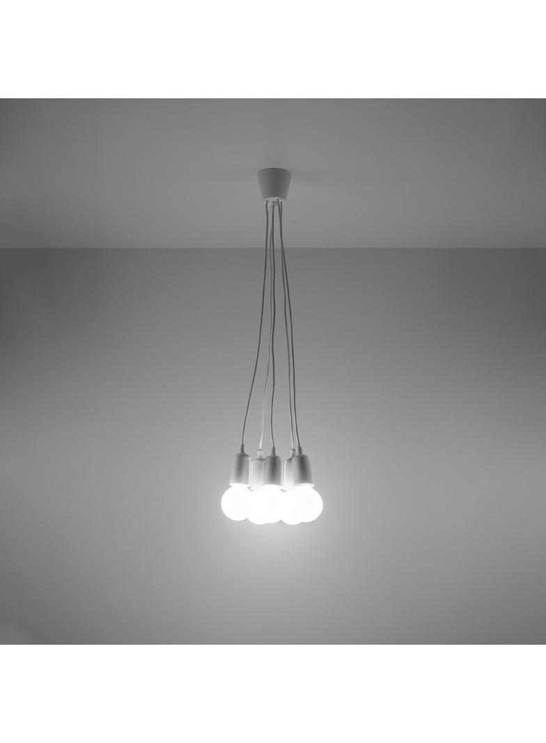Sollux Lampa wisząca DIEGO 5 biała SL.0571