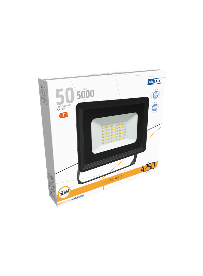 NAŚWIETLACZ LED XENO3 50W 100LM/W NEUTRALNY BIAŁY ANLUX