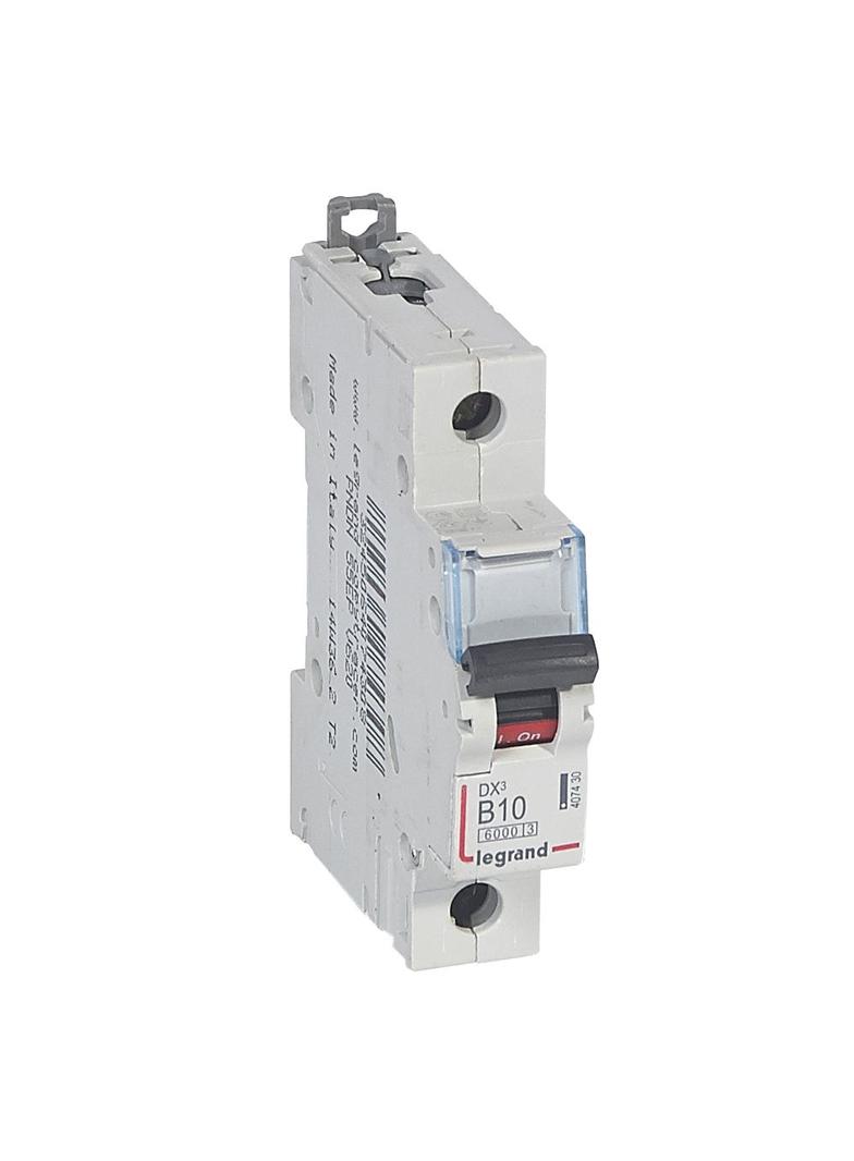 WYŁĄCZNIK NADPRĄDOWY S 301 1P B 10A 6000A SERII DX3, Legrand