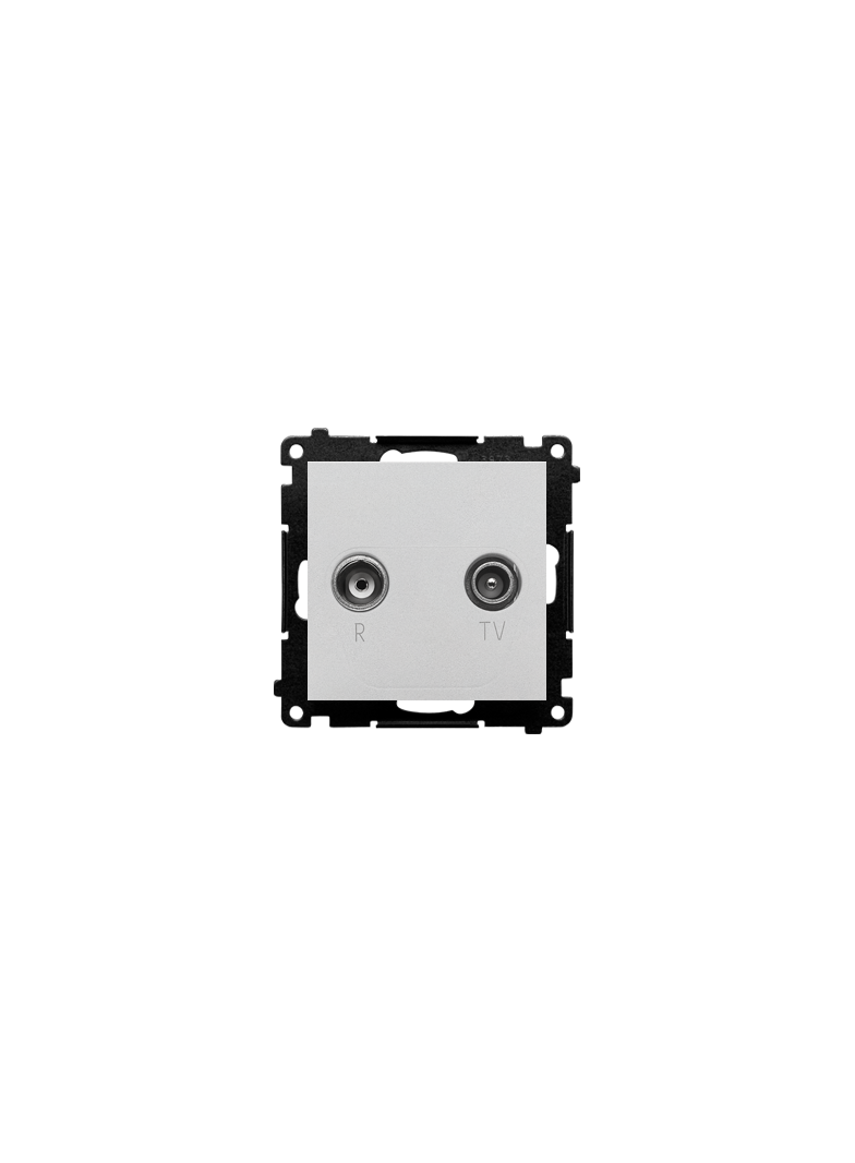 Simon 55 Gniazdo antenowe R-TV końcowe separowane 1x Wejście: 5÷862 MHz Aluminium mat TAK.01/143 KONTAKT