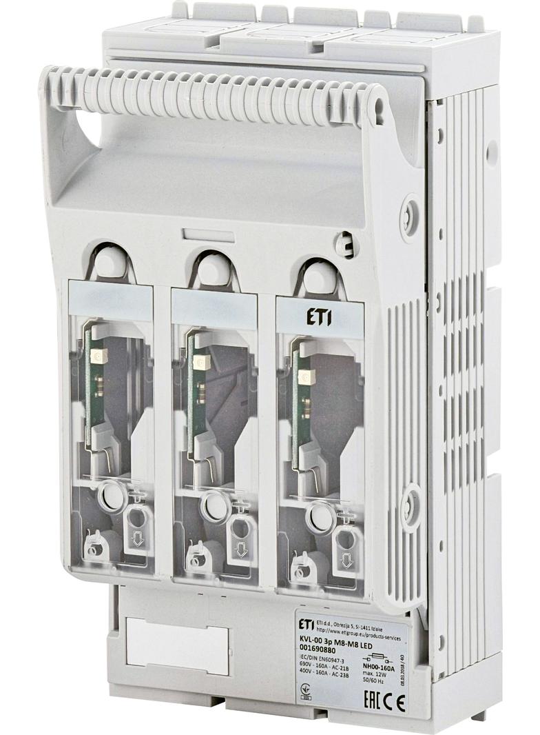 KVL-00 3p M8-M8 LED Rozłącznik bezpiecznikowy