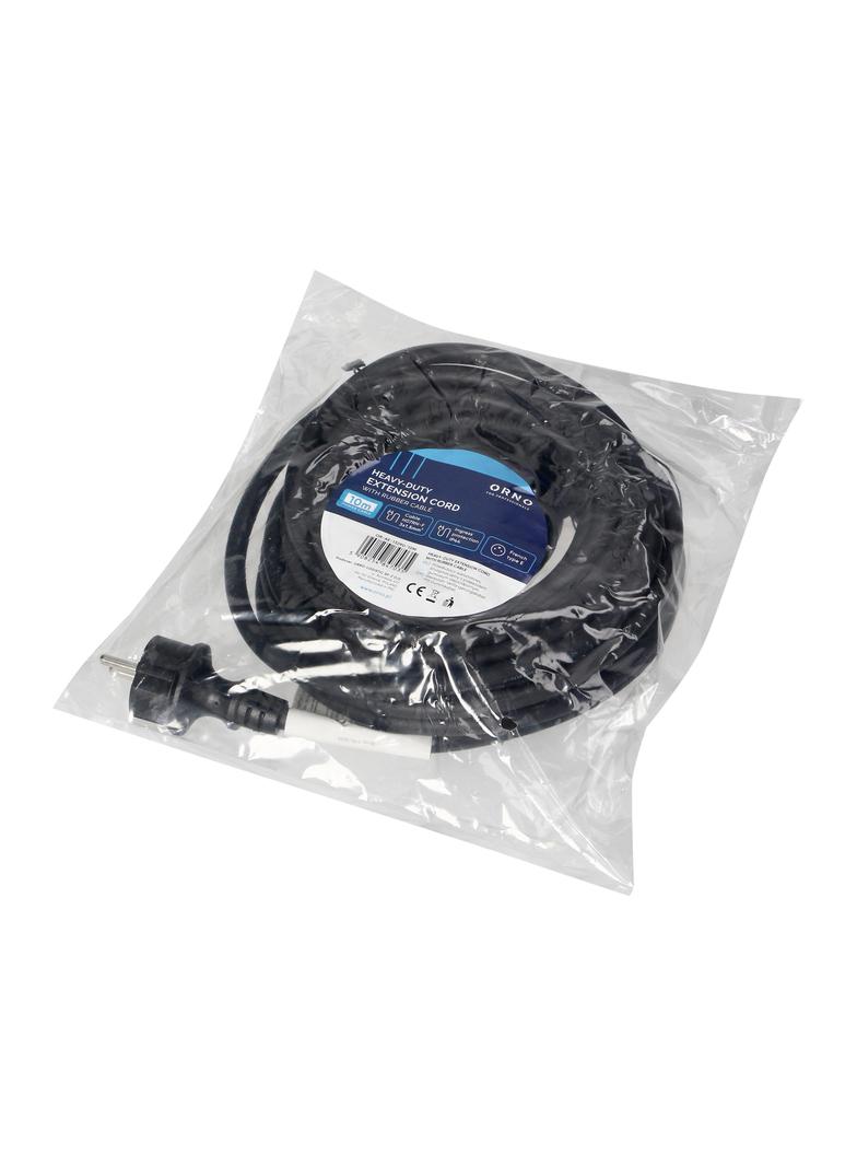 Przedłużacz warsztatowy bryzgoszczelny IP44 1x2P+Z 10m kabel gumowy olejoodporny H07RN-F 3x1,5mm2 OR