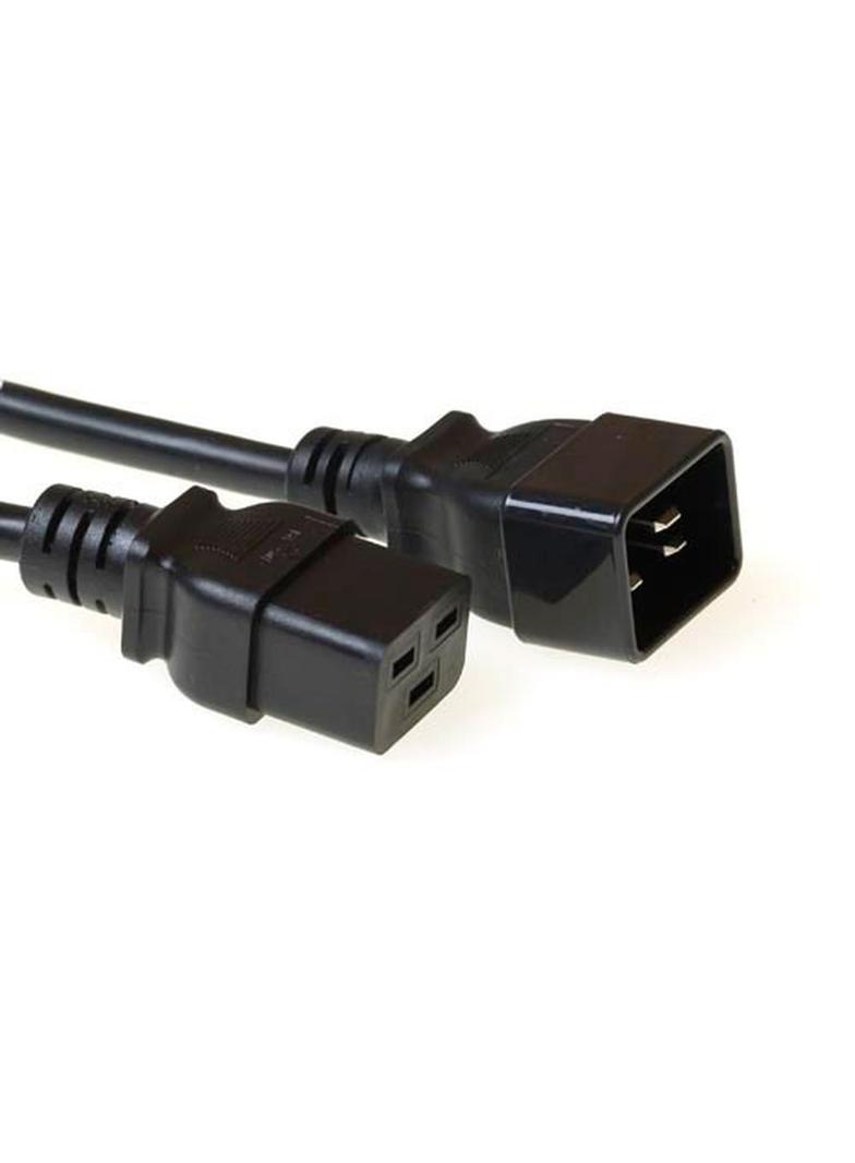 Kabel zasilający C13- C20 czarny 0,6m