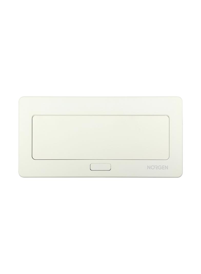 NOEN Kaseta meblowa wpuszczana w blat ze zintegrowaną ramką PCV na gniazda modułowe 3 x 45x45mm lub OR-GM-9010/W ORNO